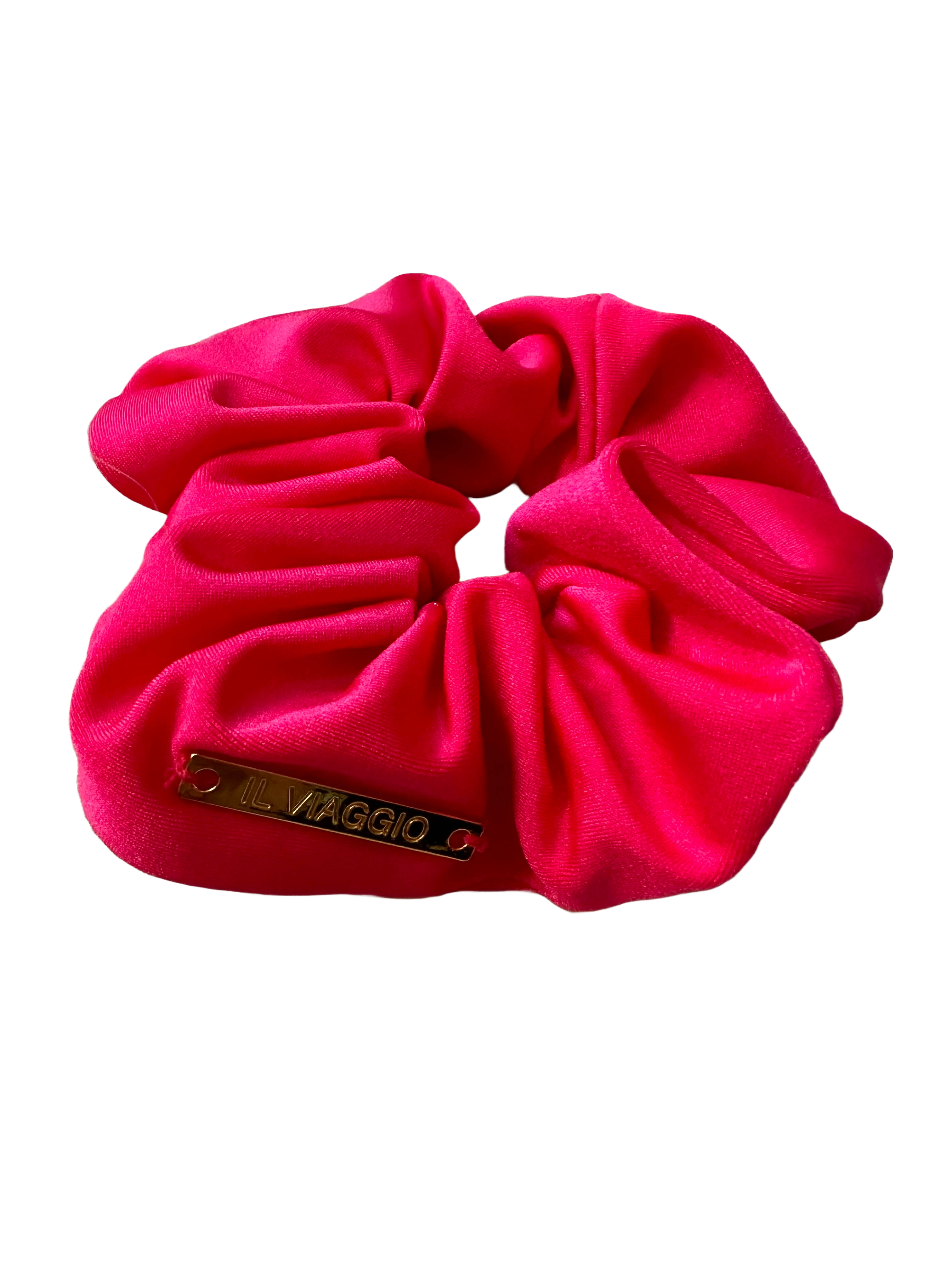 Pink Il Viaggio Hair Scrunchie