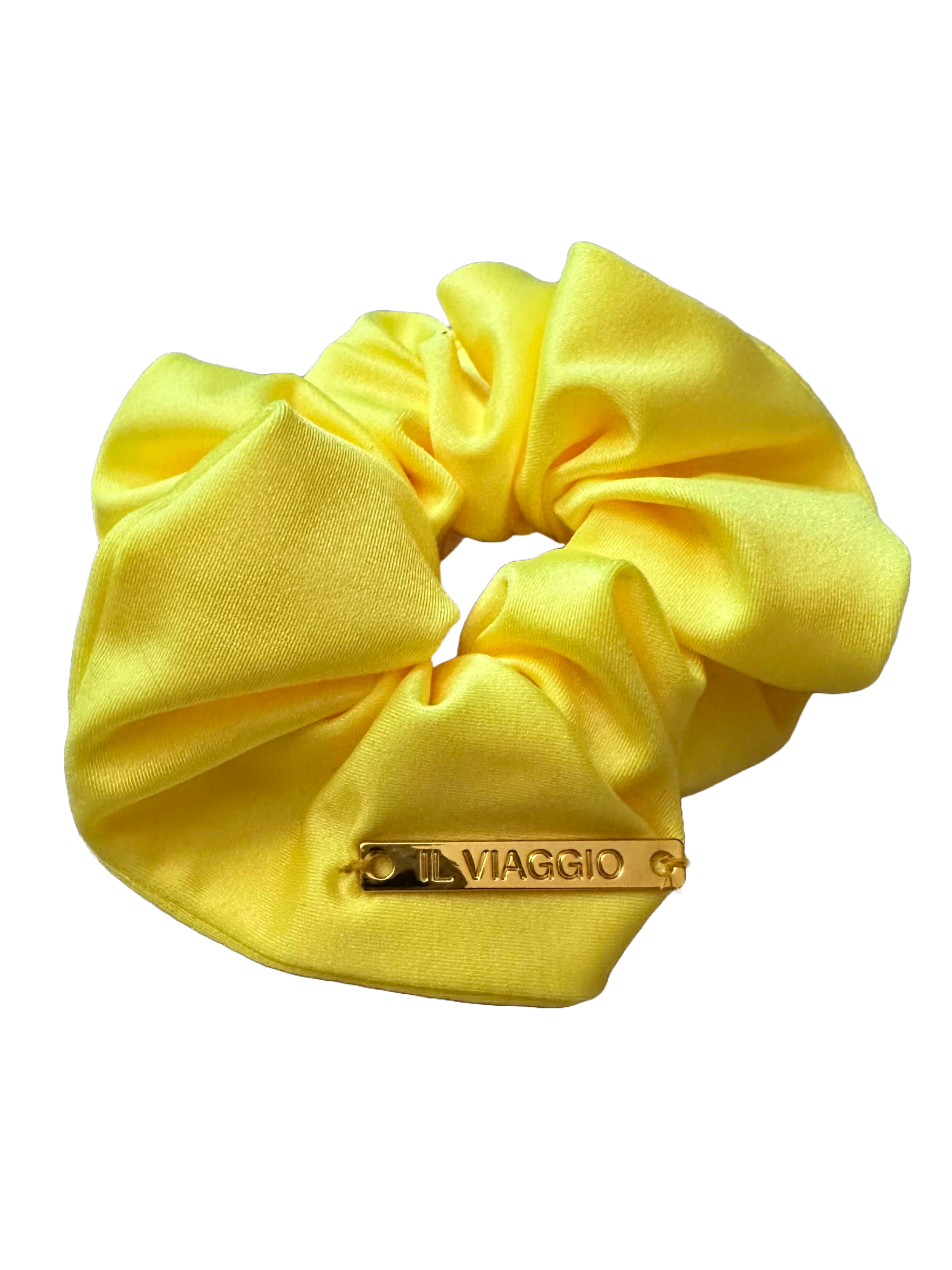 Yellow Il Viaggio Hair Scrunchie